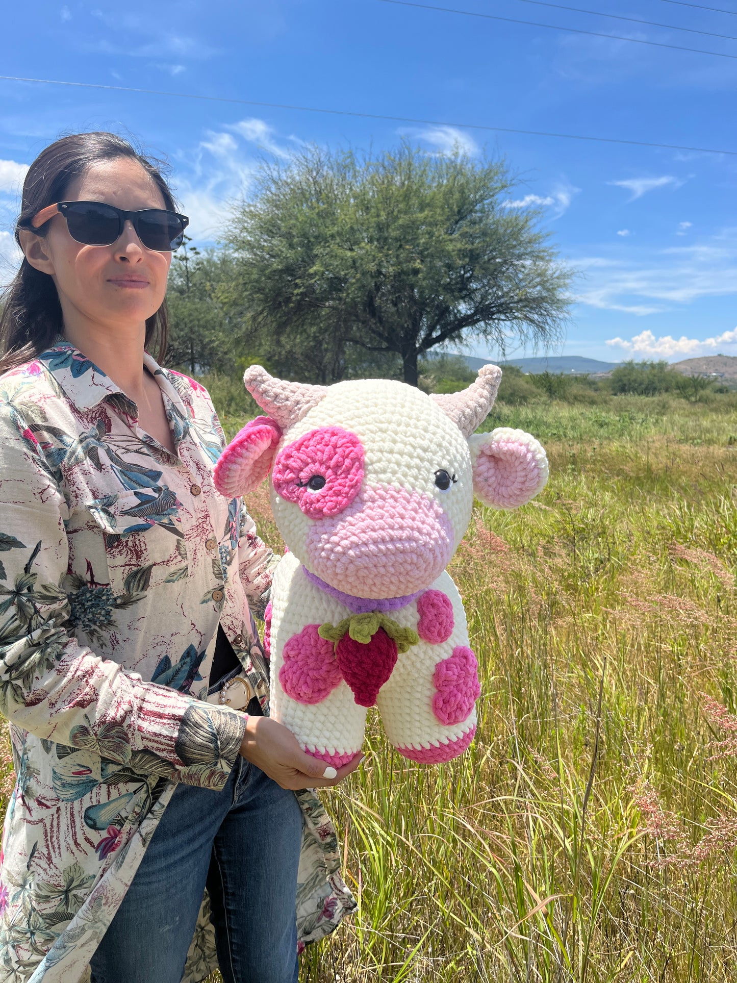Mega Vaca pink 40cm