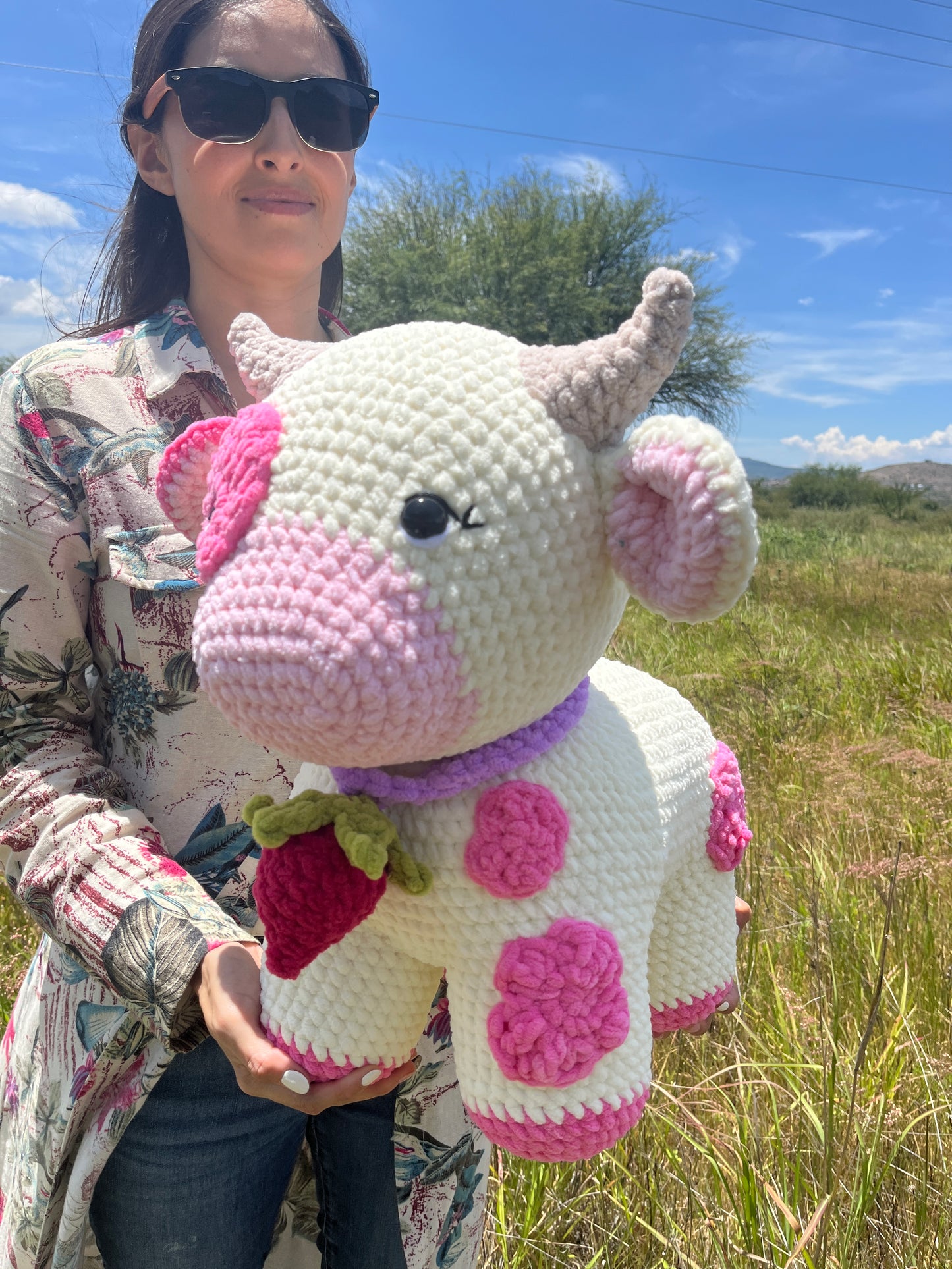 Mega Vaca pink 40cm