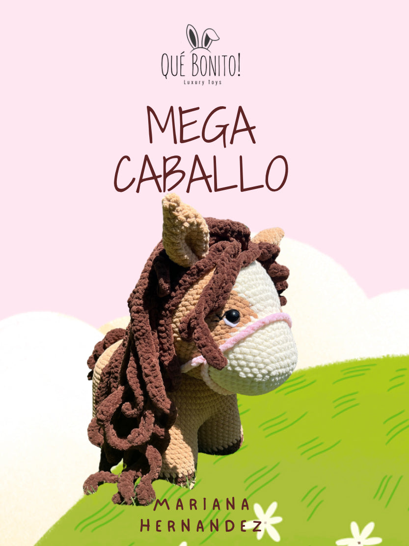PDF Patron Mega caballo pony 40cm con silla de montar Descarga inmediata