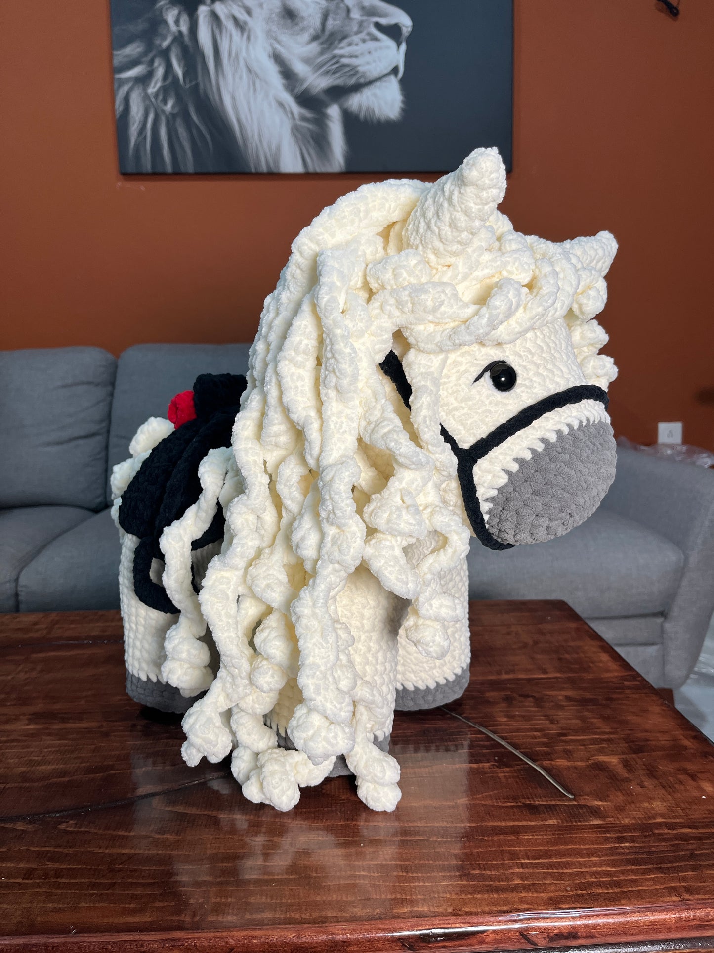 Mega Caballo Trueno con silla de montar