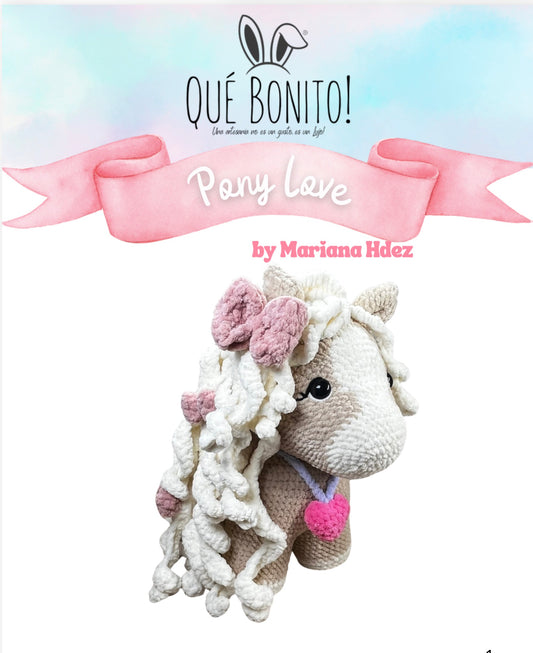 PDF Patrón Pony Love 30cm en ESPAÑOL DI