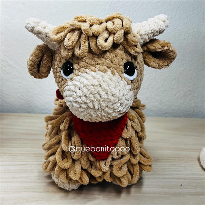 Mini Highland Cow Patrón en Español